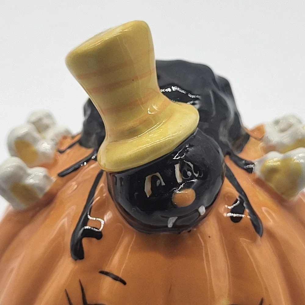Transpac Holiday Shop Pumpkin Spider Salt Pepper Shakers Halloween Set